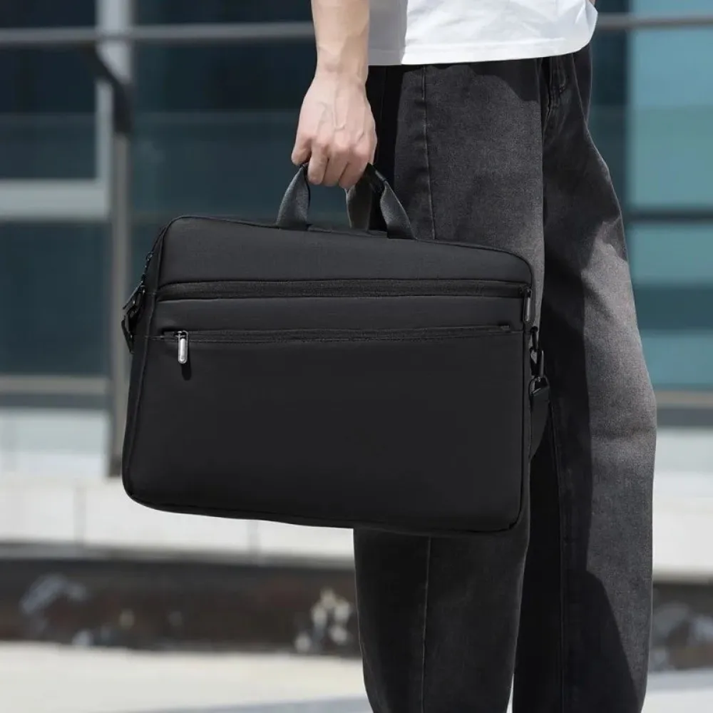 15.6-17.3 Inch Laptop Bag Large Capacity High Quality Briefcase Bag Adjustable Shoulder Strap Waterproof Men Briefcase