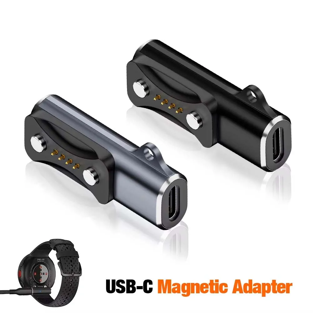 Magnetic USB C Charger Adapter for Polar Pacer Pro Ignite 3 Vantage V3 M3 Grit X2 Pro Watch Cable Dock Stand Kit