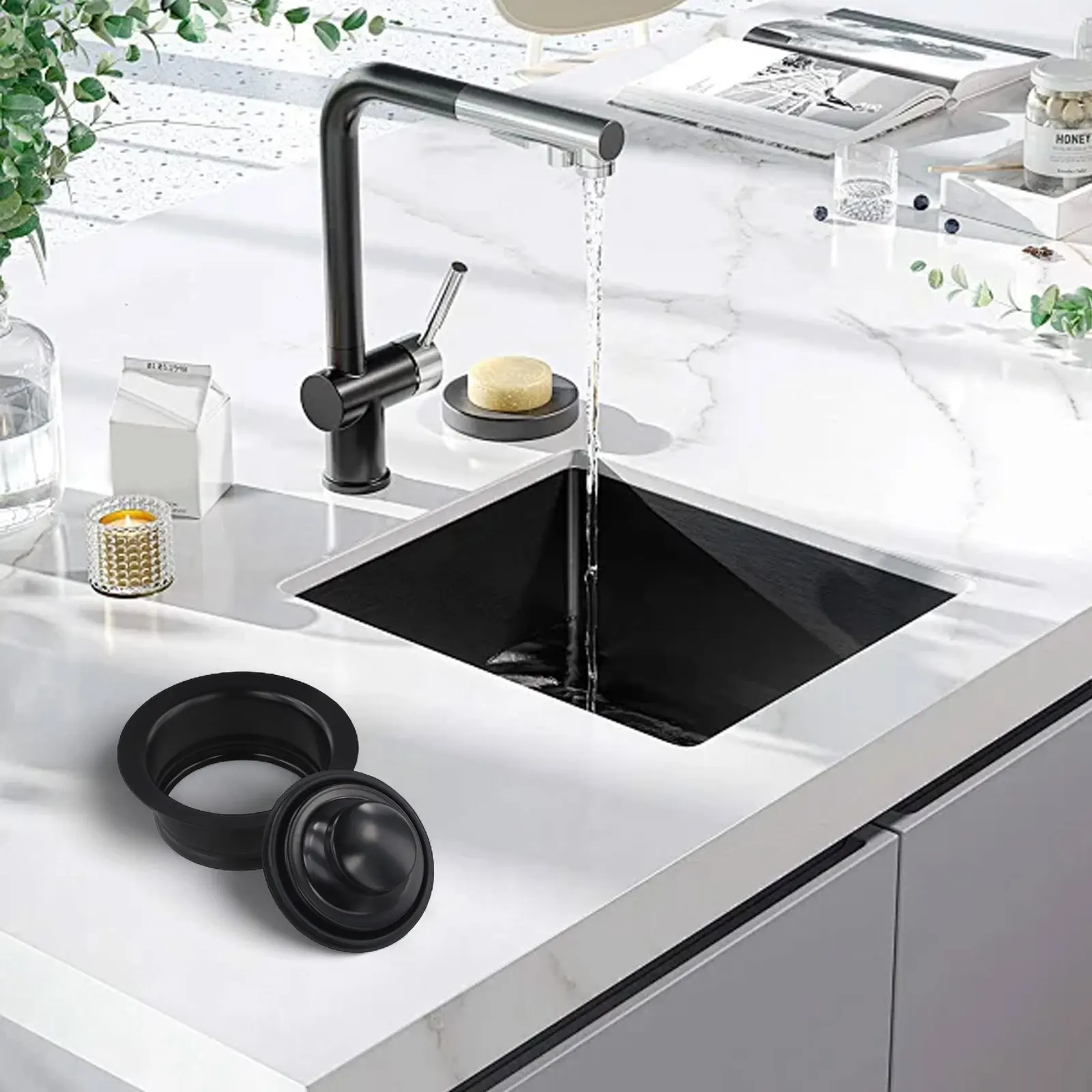 For Home Improvement 114*42 Mm Kitchen Sink Cover Stainless Steel Sink Stopper Cleaning Part 114mm Sink Stopper