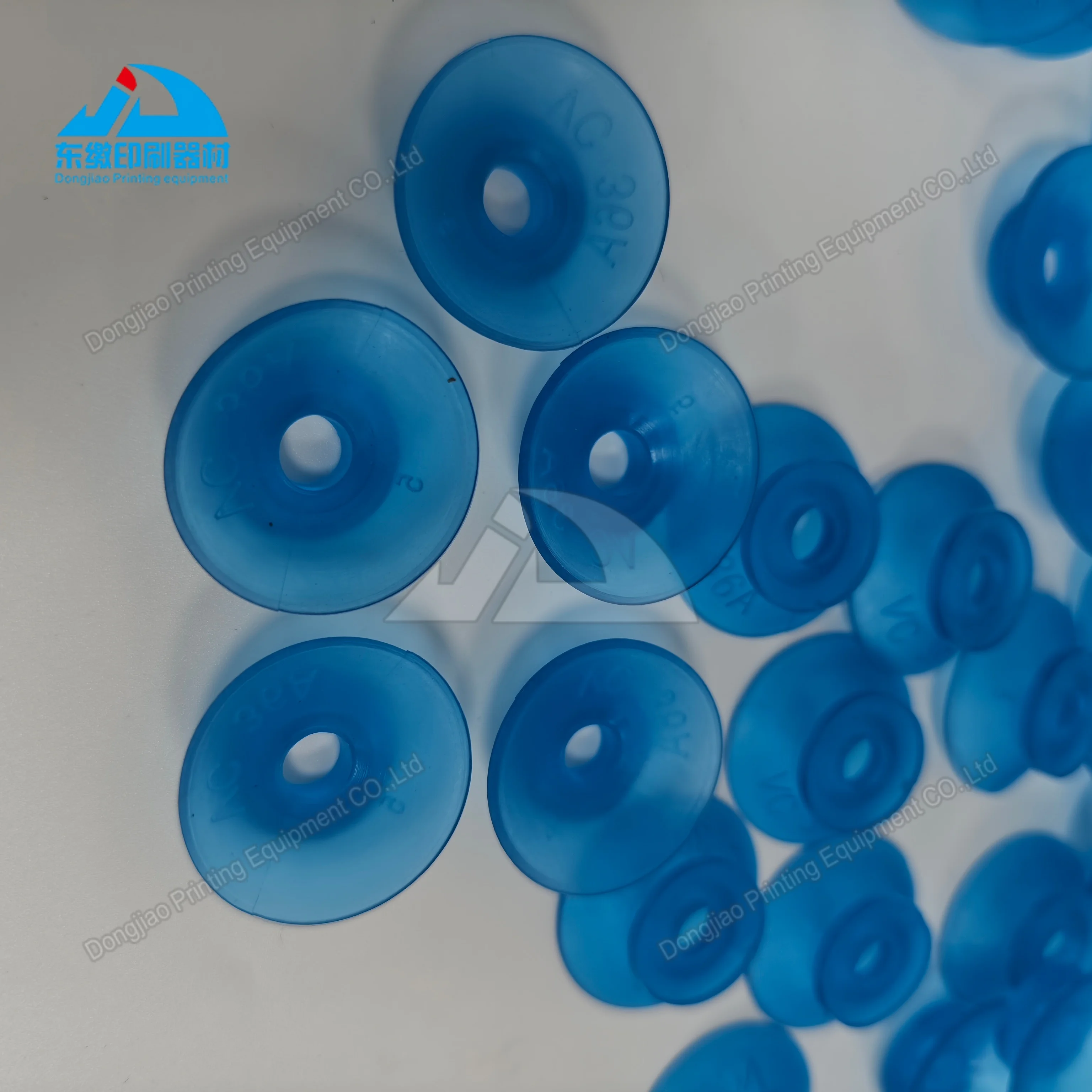1 Box Printing Machinery Spare Parts Rubber Sucker Blue Suction Nozzle