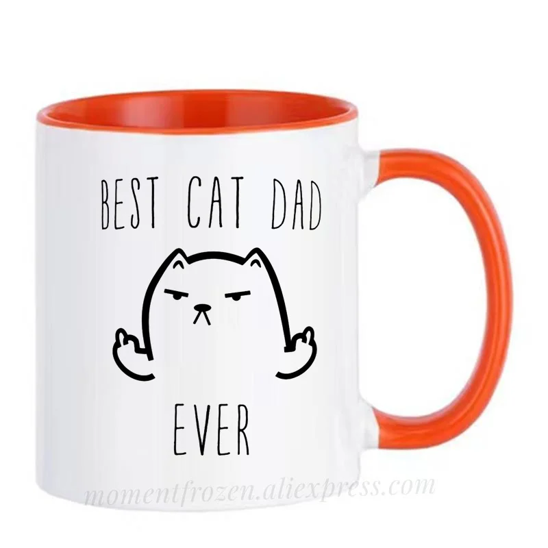 Best Cat Dad Cups Caffeine Cocoa Coffee Mugs Tea Mugen Friend Gifts Home Decal Milk Tableware Coffeeware Teaware Beer Drinkware