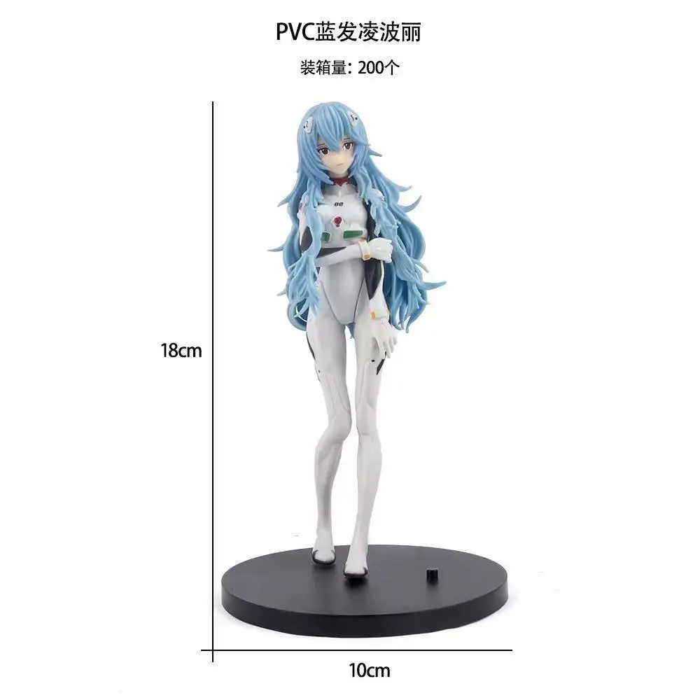 Neon Genesis Evangelion Ayanami Rei Asuka Movie Version Standing Anime Collectible Figure Desktop Ornament Gift for Friend - view 4
