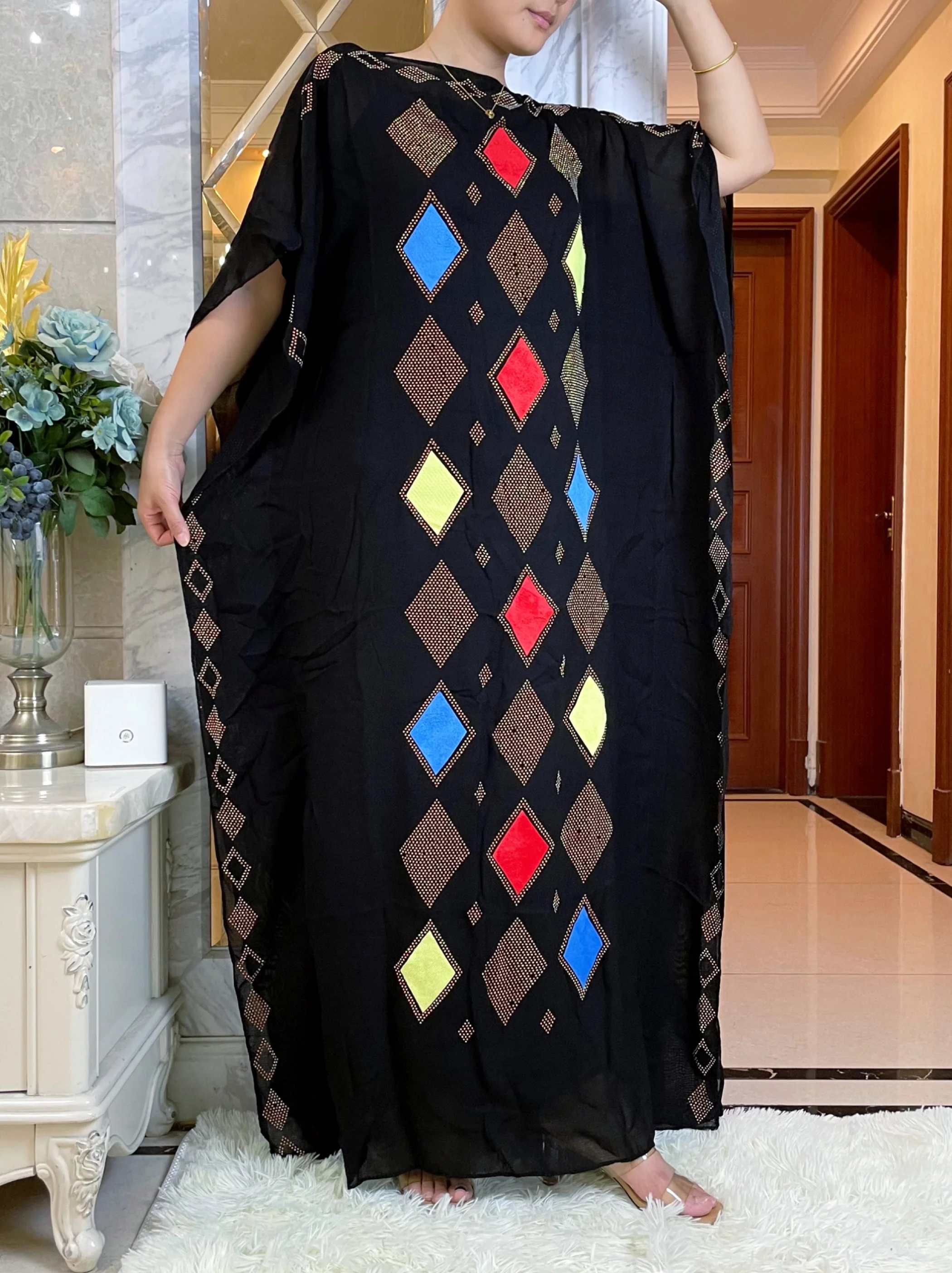 2023 Spring Muslim Abaya Dubai Turkey Flannelette Cloth Hijab Dresses African Caftan Party Elegant Islamic Embroidery Clothing