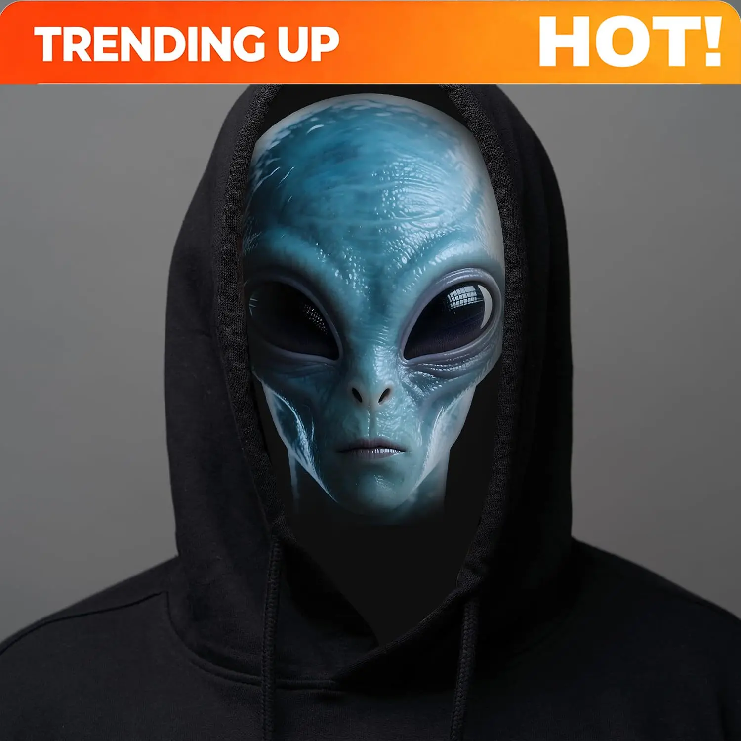 Customization 1pc 3D Alien Print Balaclava Face Mask, Stretch Spandex Full Face Cover, Halloween Cosplay Costume Accessory, Scar