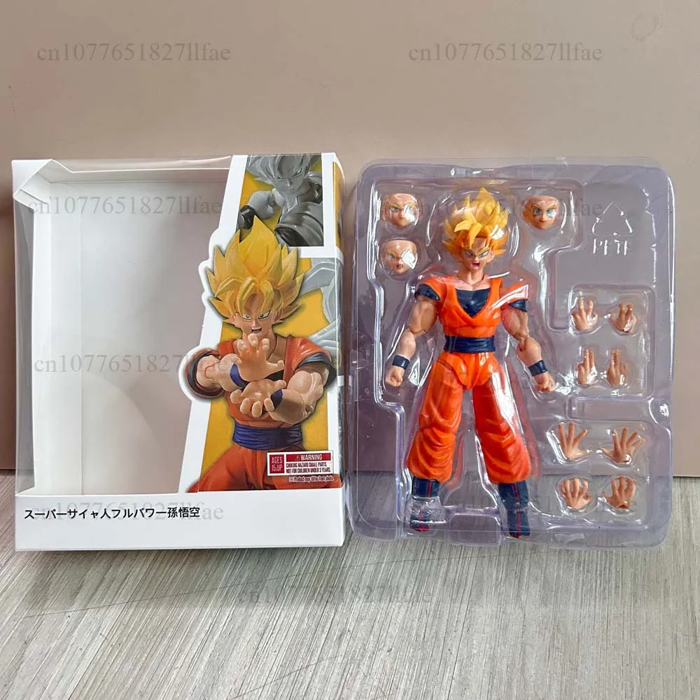 

Bandai S.H.Figuarts SHF Dragon Ball Z Super Saiyan Full Power Goku Statue Action Figure Model Toys Collectible Joint Movable