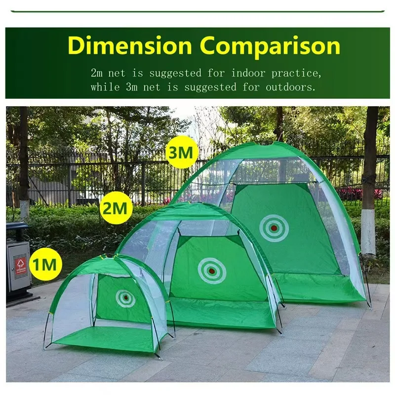 1 Set / Piece Polyester Material Indoor Golf Practice Net Swing Cutting Ball Batting Net Tent Home Trainer