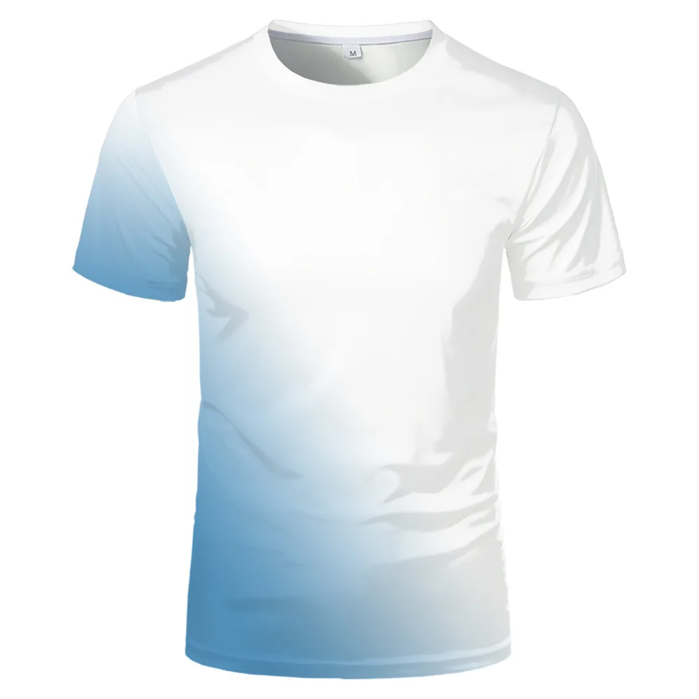 Fashion T-Shirts Cute Candy Color Tee Tops Kawaii Clothes Sublimation Blanks Loose Tshirts For Thermal Transfer Print image 3
