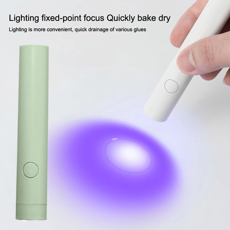 1Pcs Portable Rechargeable UV Nail Lamp Dryer Machine USB Quick Drying UV LED Profession Nail Curing Light For Gel Nail Polish