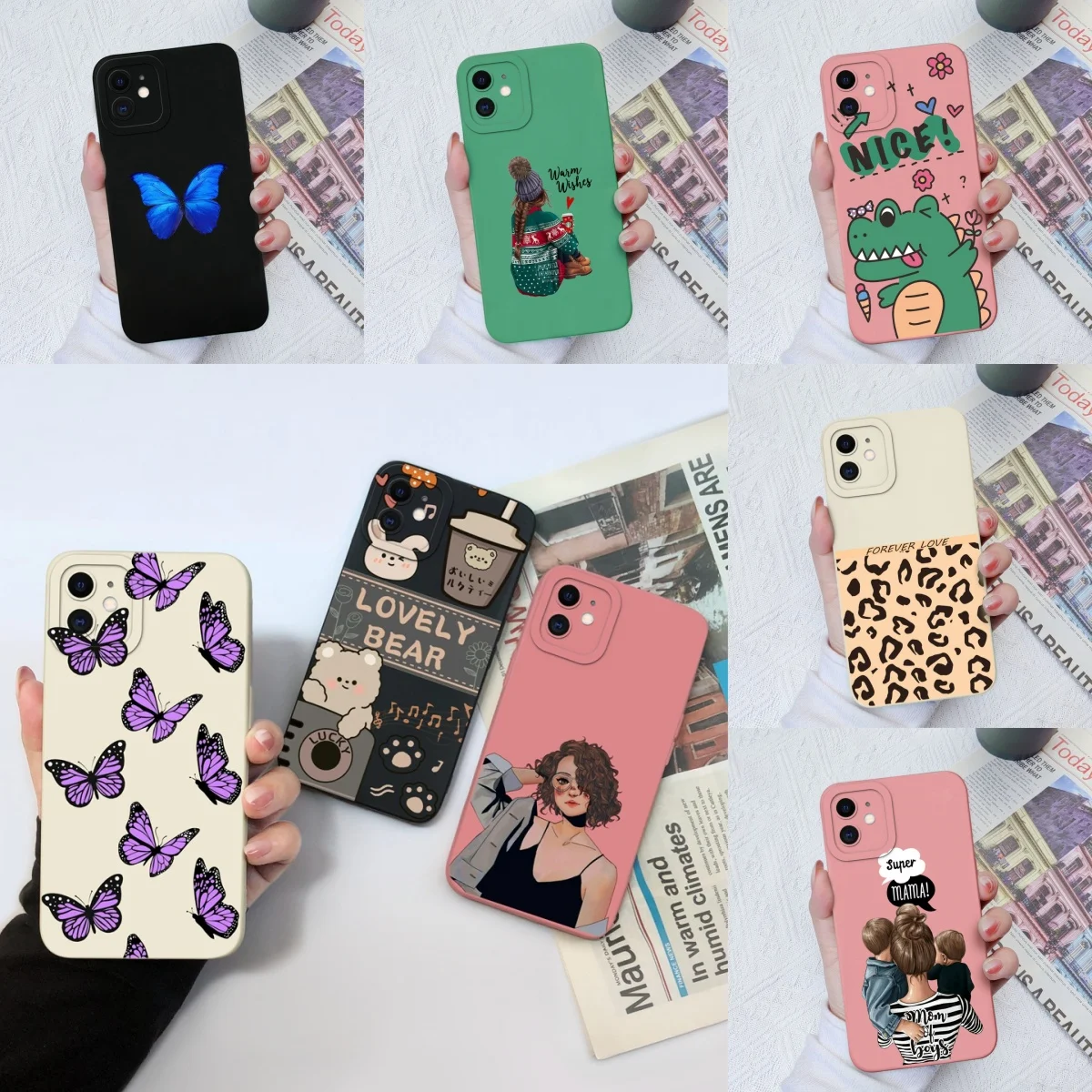 For iPhone 11 11 Pro 11 Pro Max Case Beautiful Butterfly Senior Soft Silicone Protective For Apple iPhone11 11Pro 11ProMax Coque