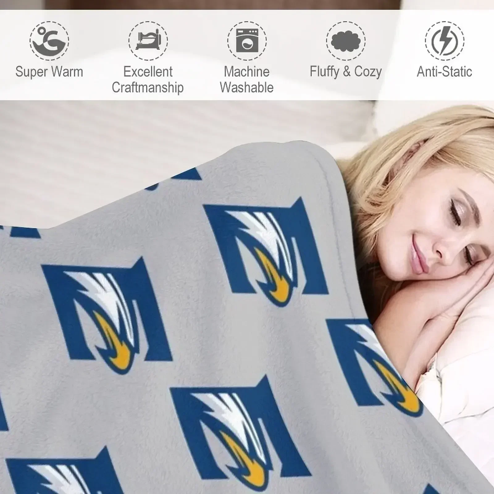 Emory Eagles Throw Blanket For Sofa Thin Sofa Camping Kid'S Soft Beds Warm Blankets 4