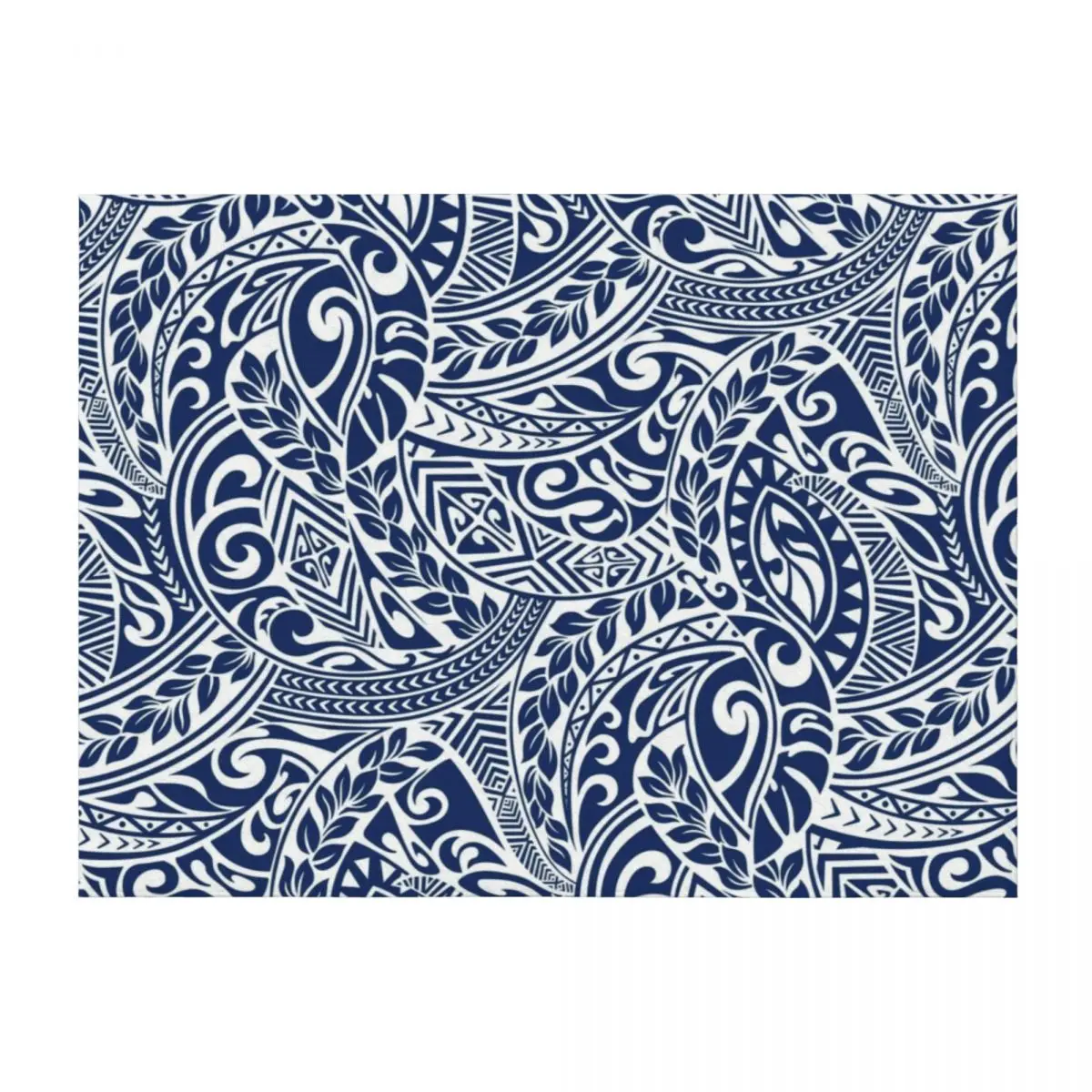 

Hawaiian Tribal Pattern III Throw Blanket Soft Plush Plaid Soft Plaid Beach Extra Large Throw Blankets