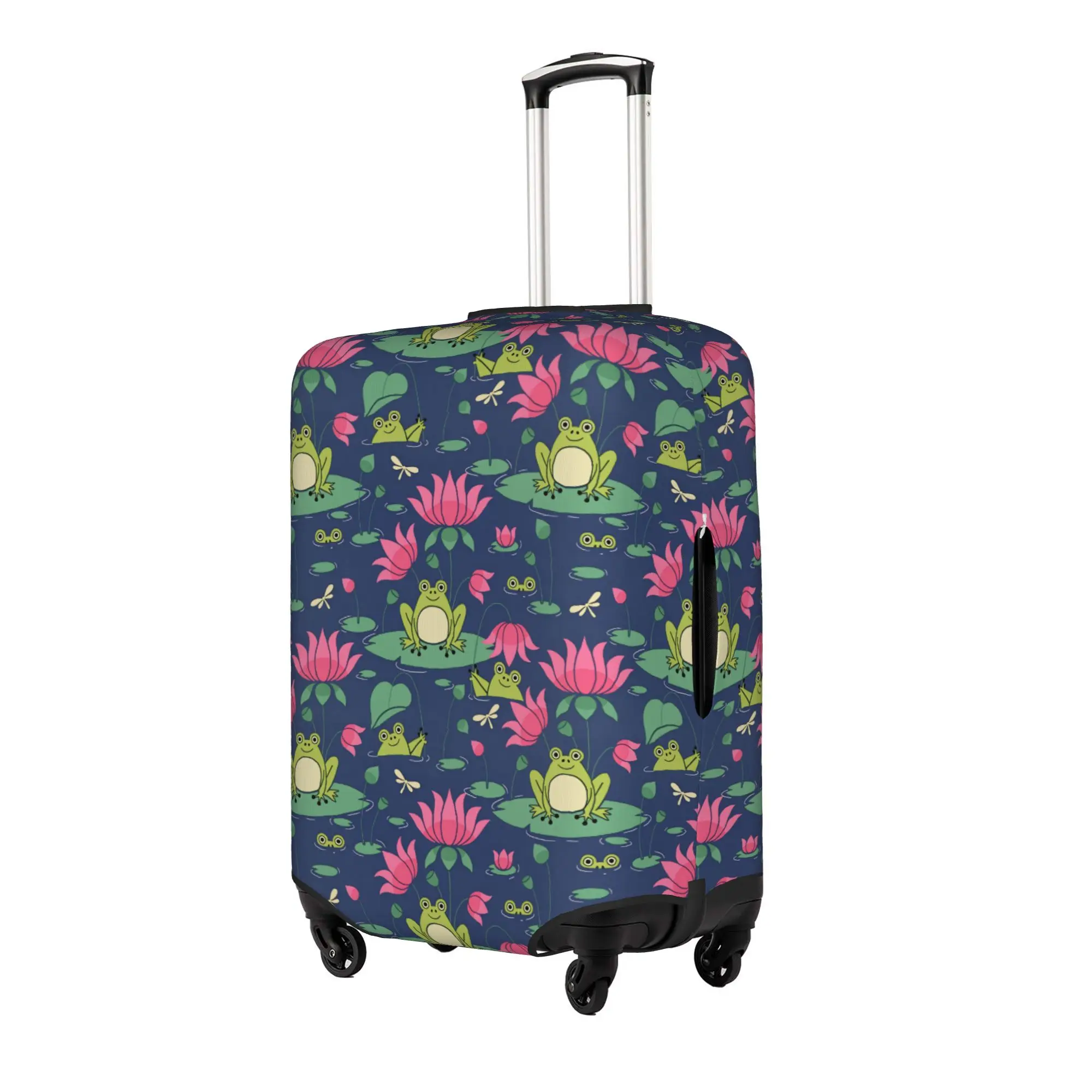 Frog Animal Lover  Luggage Cover Protector Fashion Animal Lover   Travel Suitcase Protective Cover for 18-32 Inch