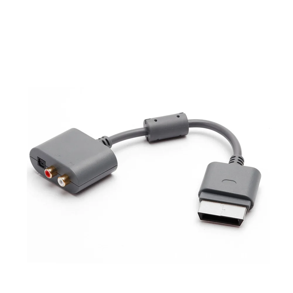Toslink光オーディオケーブルアダプター、rcaアダプター、xbox 360およびxbox 360 Slim用