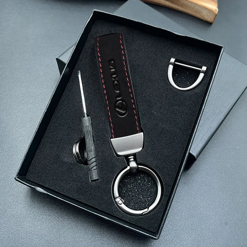 

3D Emblem Leather Car Styling Keychain Buckle Key Chain Ring Gift For Lexus ES300 RX330 RX300 GS300 IS250 IS200 CT200h NX RX IS