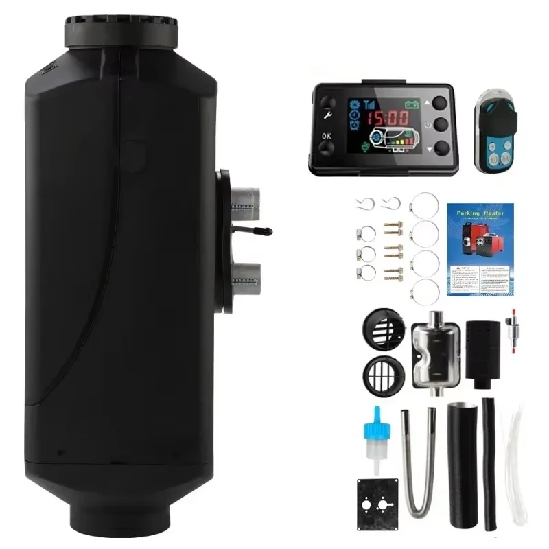 Car Diesel Heater Air Diesel Heater 12V/24V 2/5KW Diesel Parking Heater Low Noise for Truck Bus RV Trailer Boat Heater Kits