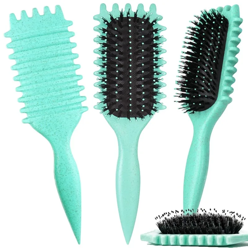 WANMEI Detangling Candy Brush Curly Hair Scalp Massage Hair Comb with Wet/Dry Hair Curls to Reduce Pulling Natural Styling Tool image 5