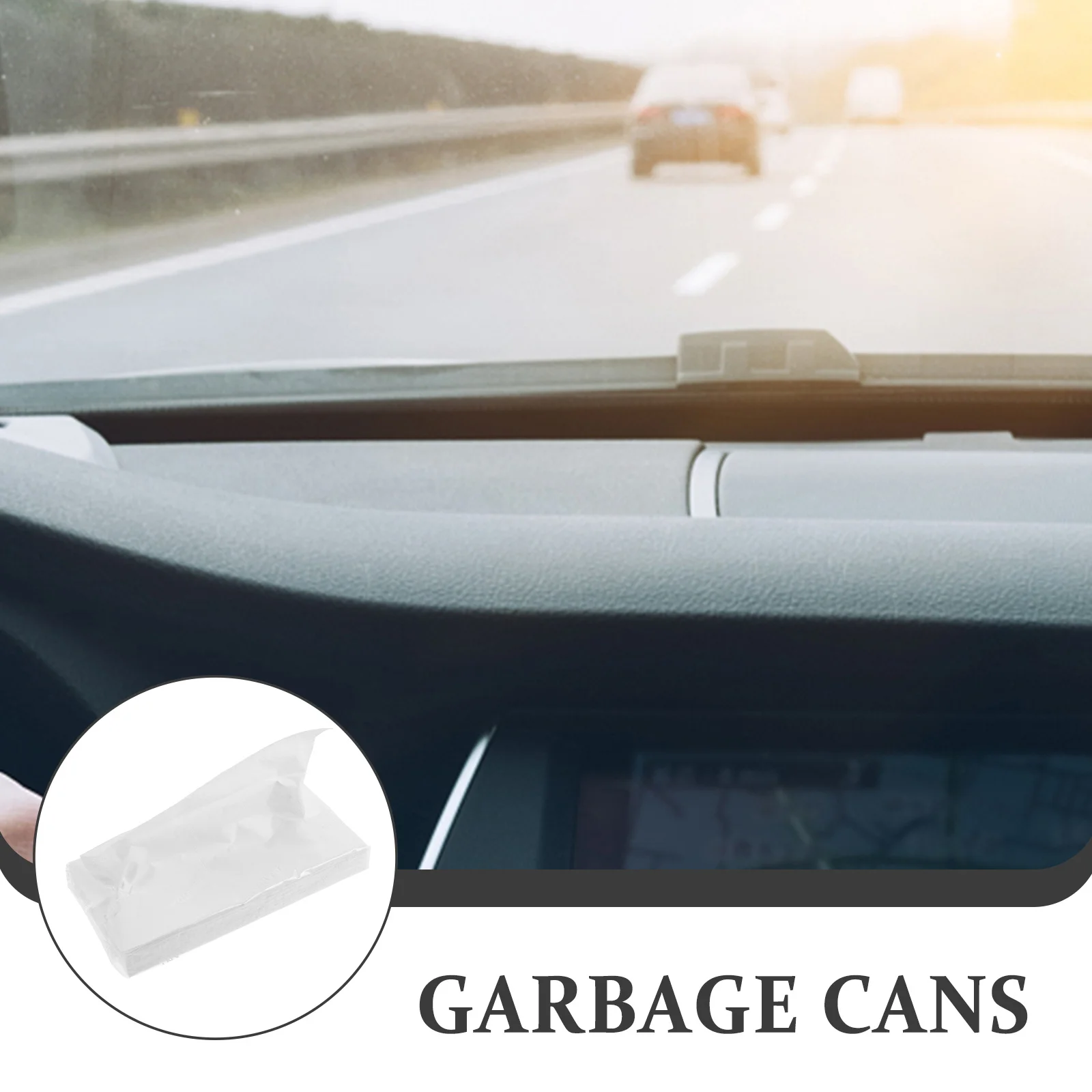 4 عبوات مناديل السيارة ثلاثية الطبقات مناديل الوجه الناعمة غير المعطرة حاجب السيارة مناديل ورقية للسفر عبوة محمولة متينة #3