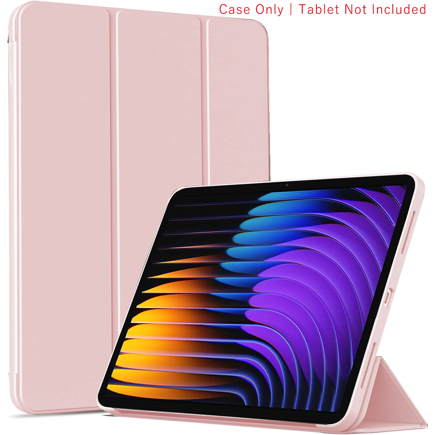 Dreifach faltbare Flip-Hülle für Xiaomi Pad 7/Pad 7 Pro 11,2 Zoll 2024, magnetischer Ständer, PU-Leder-Schutzhülle, automatische Schlaf-/Wachfunktion