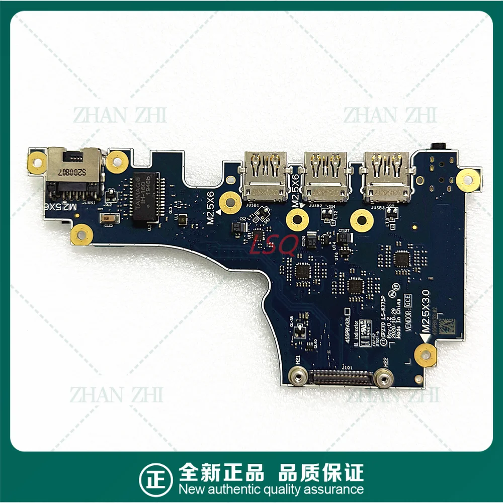 

For HP Zbook Fury 17 G7 G8USB audio board, network port board LS-K775P