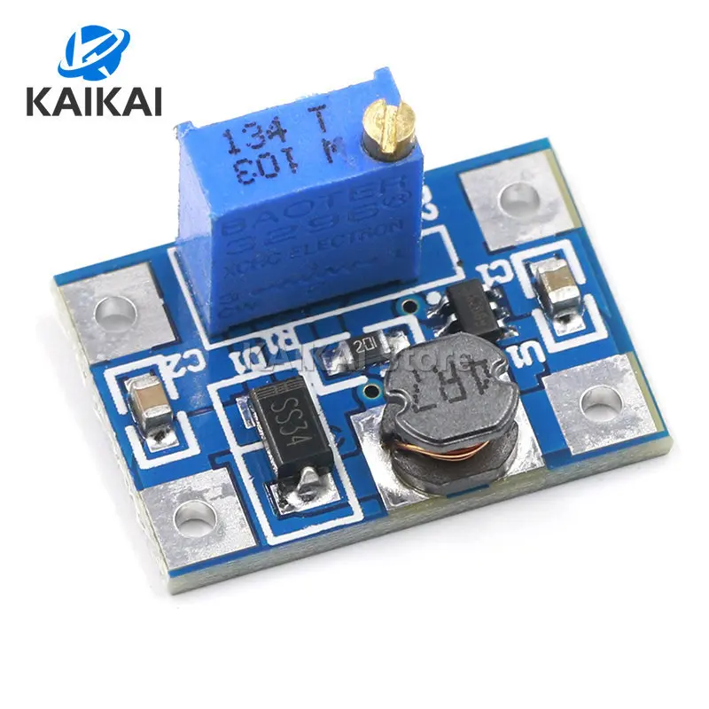 Smart Electronics DC-DC SX1308 Step-UP Adjustable Power Module Step Up Boost Converter 2-24V to 2-28V 2A