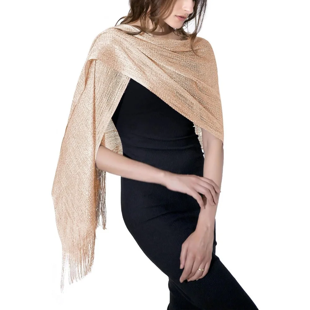 

Ladies' shiny scarves and shawls are perfect as gifts for Christmas, Thanksgiving, Mother's Day, New Year, or birthdays