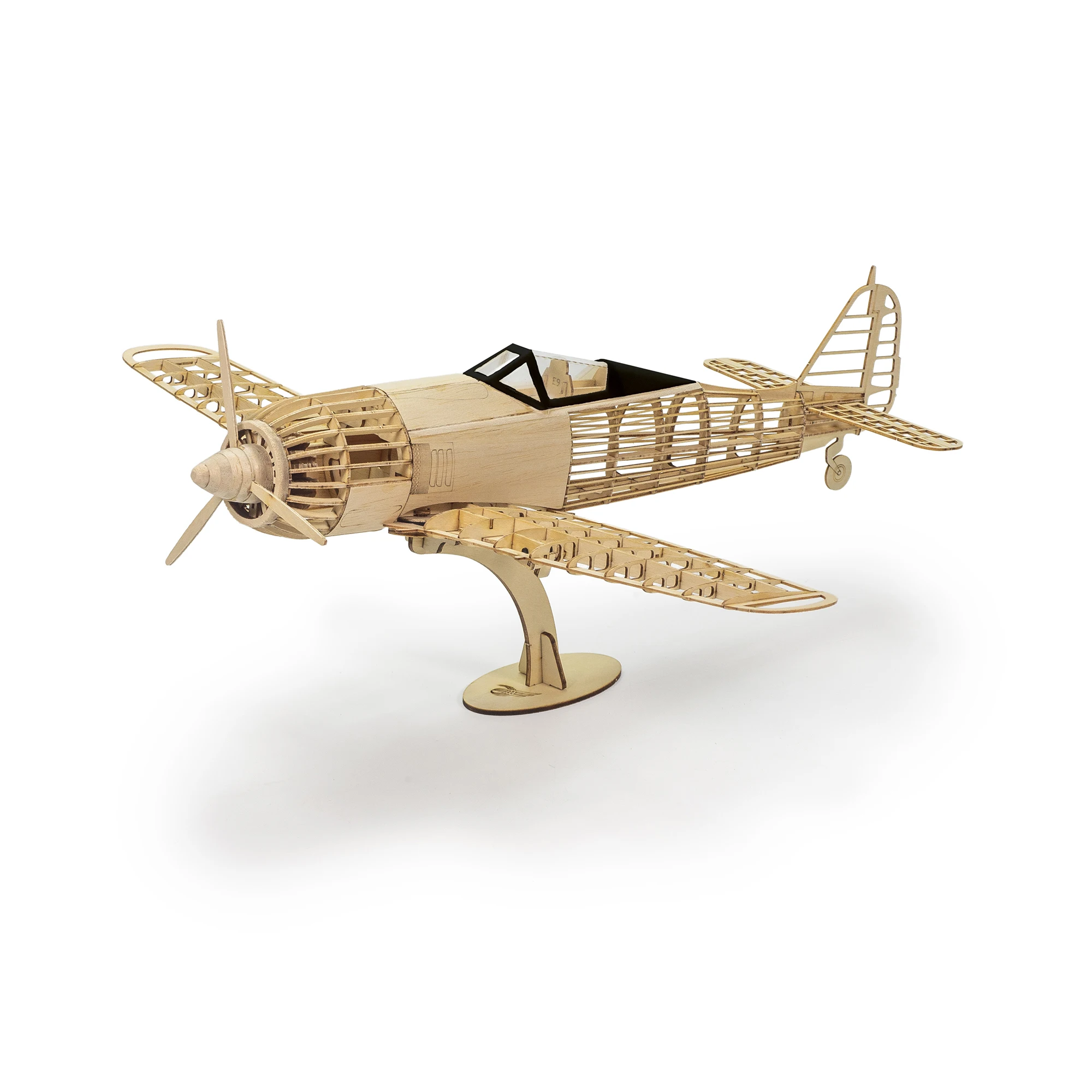 

FW-190A 1:23 Комплект деревянной модели, немецкий истребитель времен Второй мировой войны с лазерной резкой — статический дисплей в сборе своими руками для взрослых коллекционеров и любителей