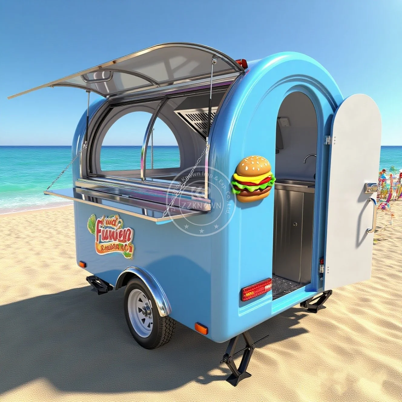 

Food Truck Street Mobile Restaurant Concession Coffee Trailer Snack Pizza Shop Fast Food Trailer Fully Equipped