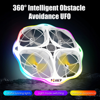 H157 Mini RC LED Light UFO Helicopter Rolling Stunt Quadcopter Obstacle Avoidance Induction Aircraft Toys Gifts Boys 14Y+