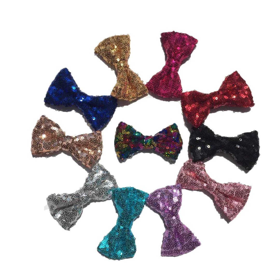 Sequin Bowknot Bow Tie Fashion Hairbow Hairclip Hair Accessories Barrette Hairpin Decor   Party Birthday Christmas