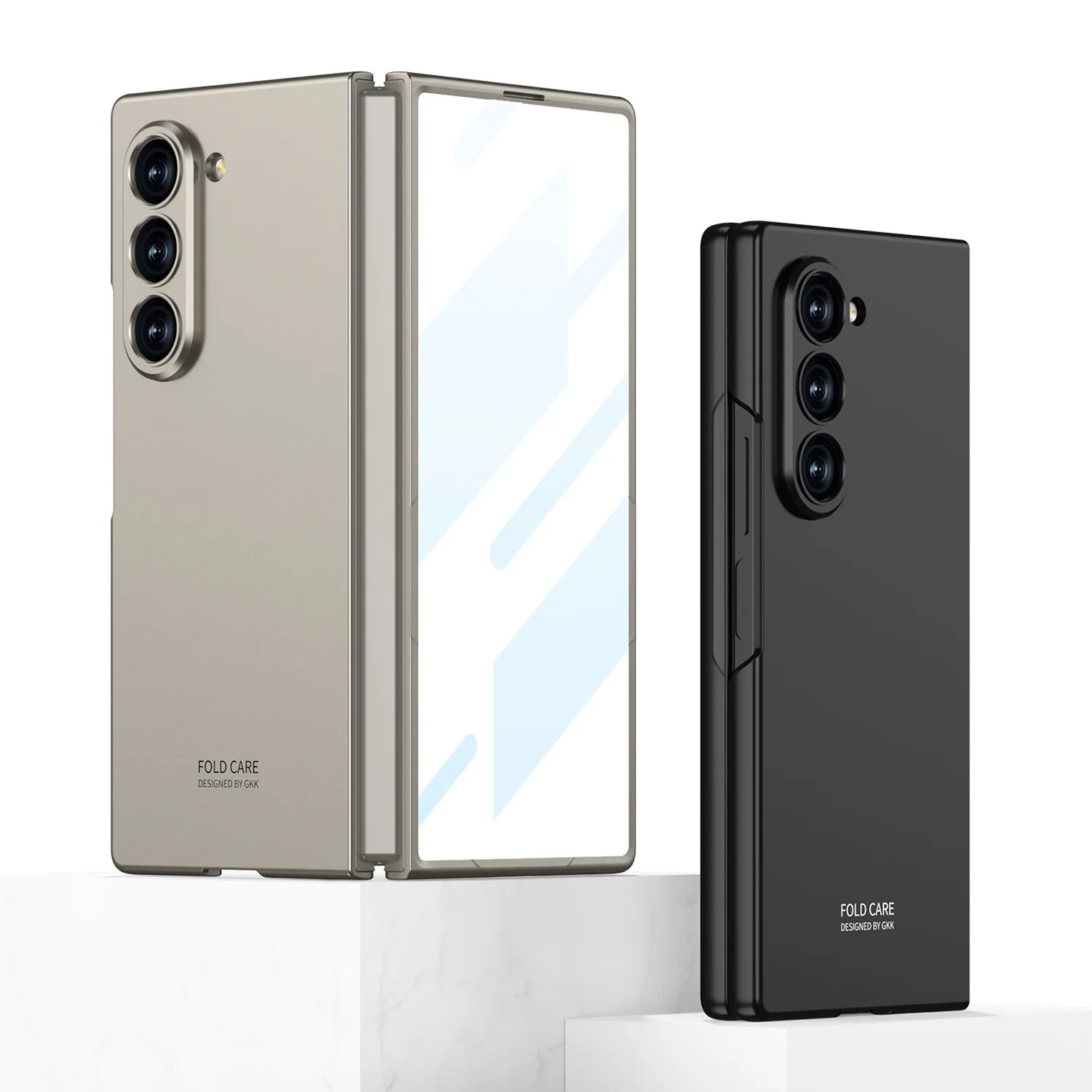 For Samsung Galaxy Z Fold 8 Ultra Z Fold 7 Armor Plastic Phone Case With Shockproof Outer Screen Glass Protective Matte Cover