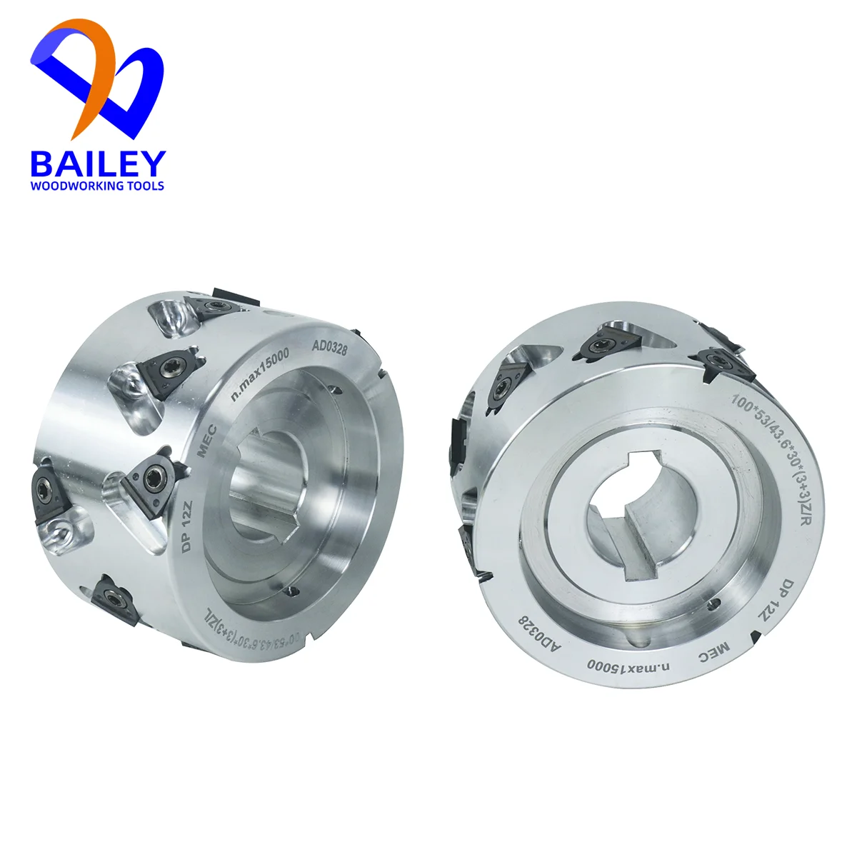 BAILEY 1Pair Pre Milling Cutter Head 100x43.6x30mm Z3 WHISPERCUT 2-001-80-0220 2-001-80-1630 for Homag Machine Woodworking Tool