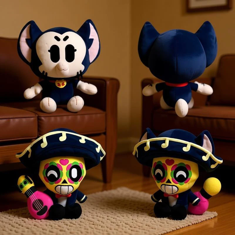 

New Brawl Poco Kit Plush Toy Cute Cartoon Game Character Soft Stuffed Doll Room Decor Pillows Collectible Gift For Game Fans
