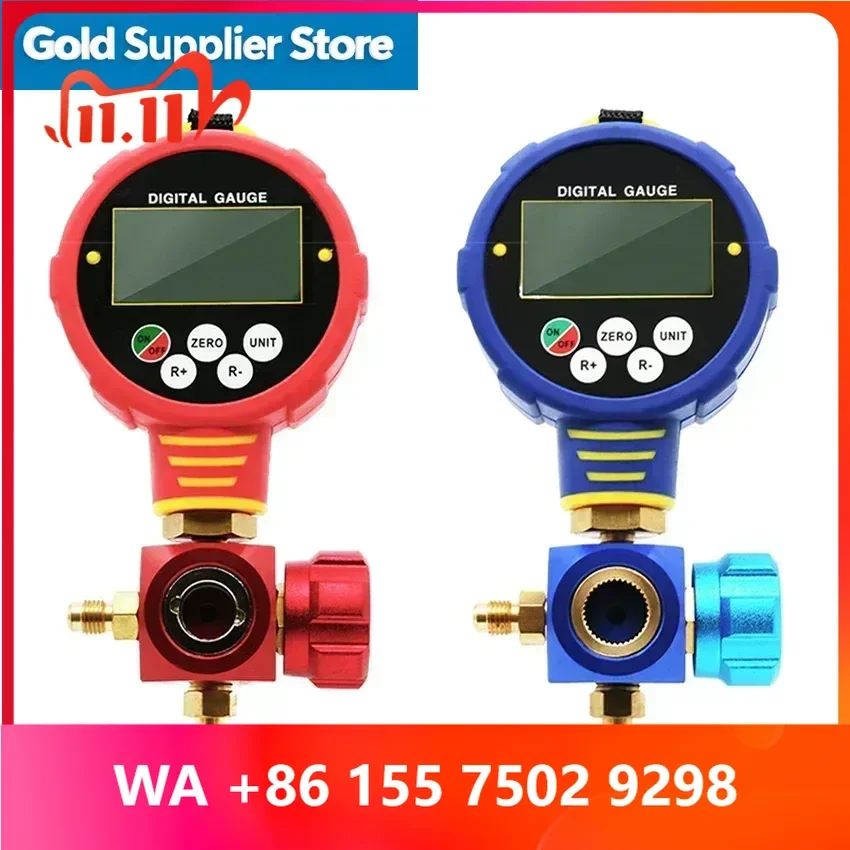 WK-6881L/H C Digital Manifold Gauge Refrigeration Pressure Tester High Pressure Air Conditioning Low Pressure Meter