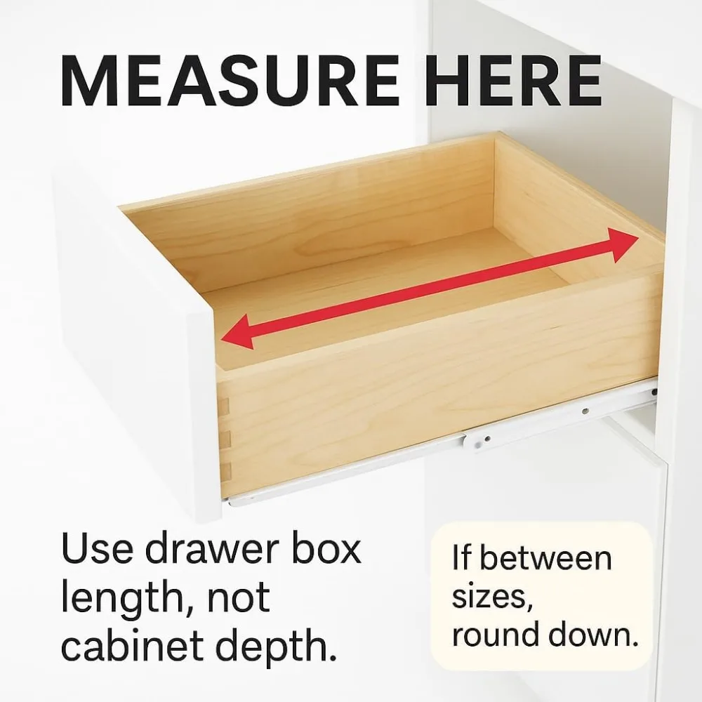 شرائح خزانة بإطار للوجه بدون إطار، طراز أوروبي 14 بوصة، 20 عبوة، سعة 75 رطل، فولاذ ملفوف على البارد، مطلي بالمسحوق لـ Durab