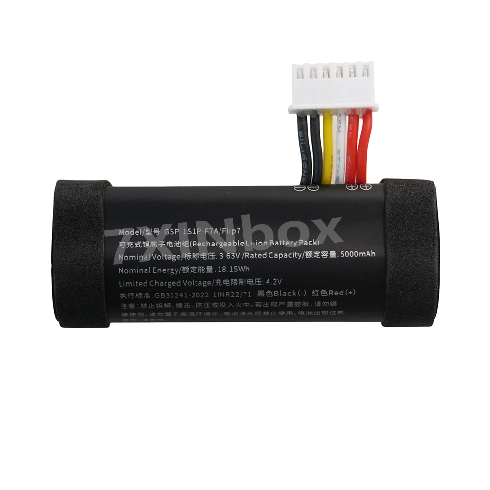 7XINbox 5000mAh OEM Replacement battery GSP 1S1P-7FA For JBL Flip 7 Kaleidoscope 7 Wireless Bluetooth speaker Brand new