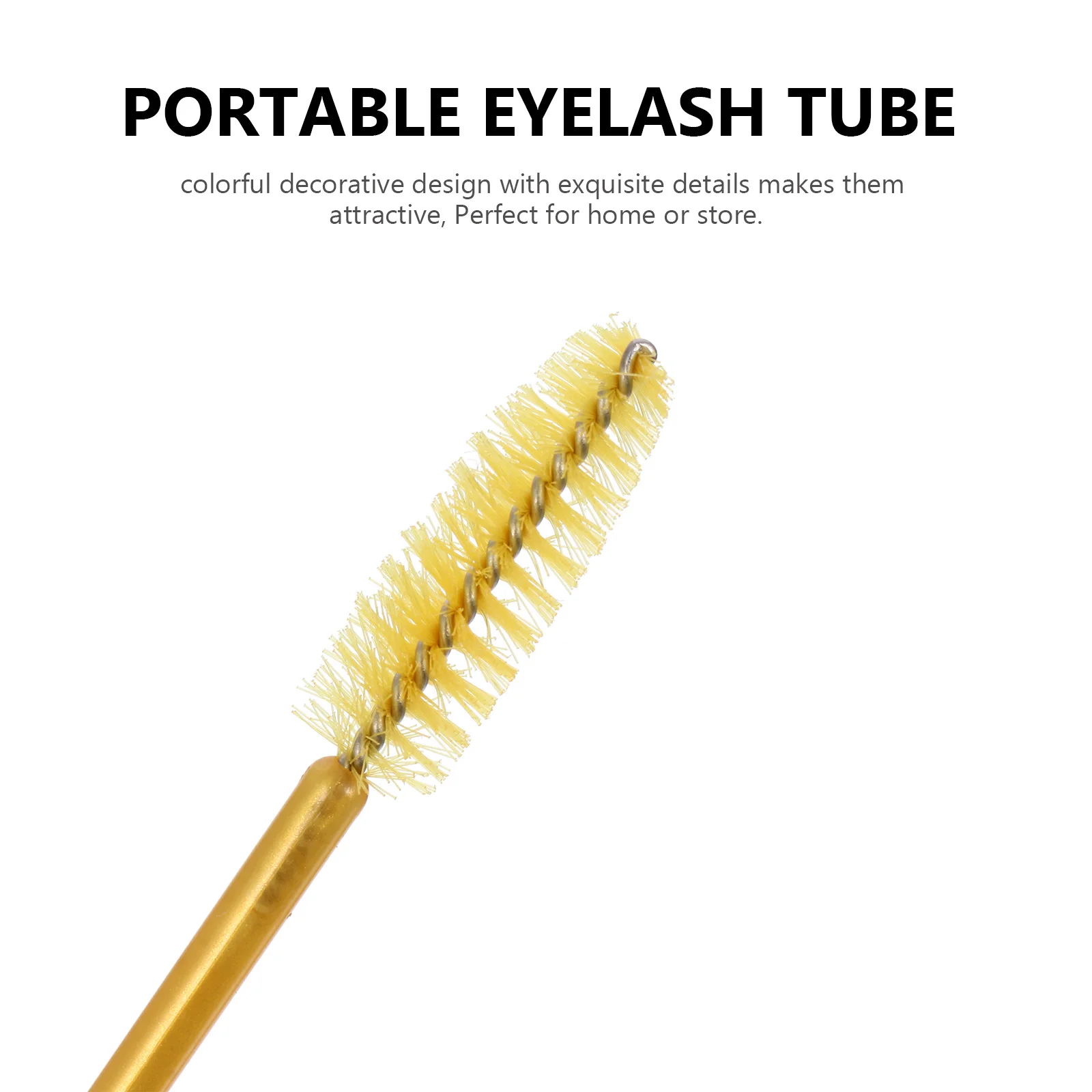 20 pçs escovas de cílios tubo abs material strass design decorativo leve seguro para casa viagem loja uso cílios portáteis