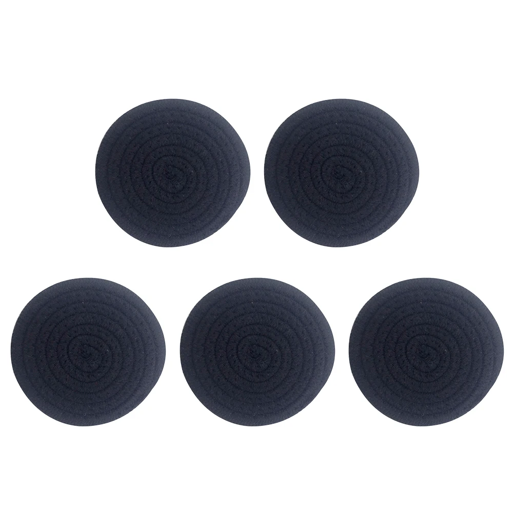 

5 Cotton Placemats H woven Insulated Heat Cotton Coaster Resistant Kitchen Mats Cup Pot Coaster Table Accessories