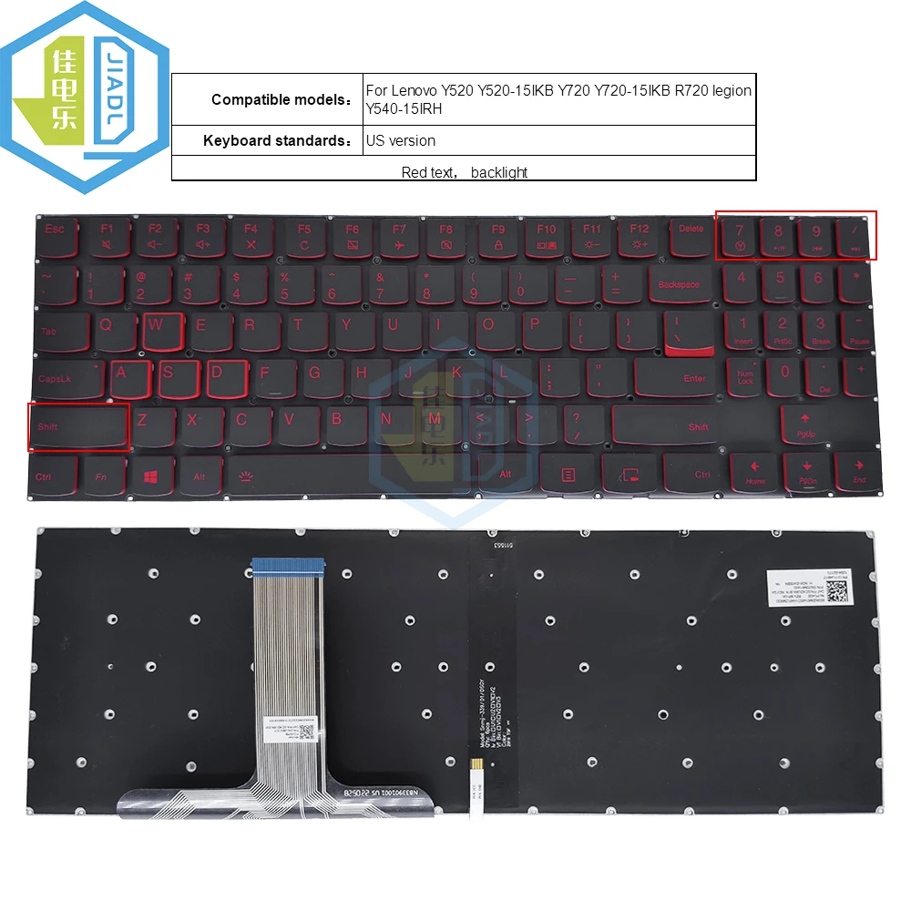 ingles dos eua portatil carta vermelha teclado retroiluminado para lenovo legiao y520 y52015ikb y520 15ikbm 15ikbn y720 15ikb sn20m61485 01