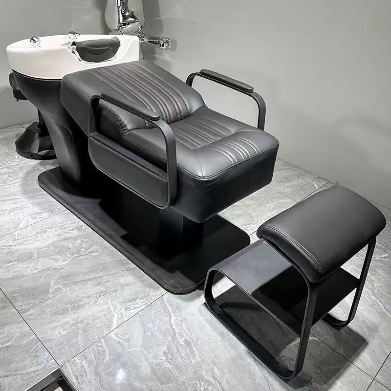 

Hairdresser shampoo bed, special ceramic deep basin shampoo bed for hairdresser, semi-lying flush bed