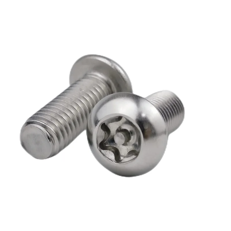 100 tornillos de seguridad antirrobo con cabeza redonda M4 de acero inoxidable 304 para ferretería y mejoras del hogar