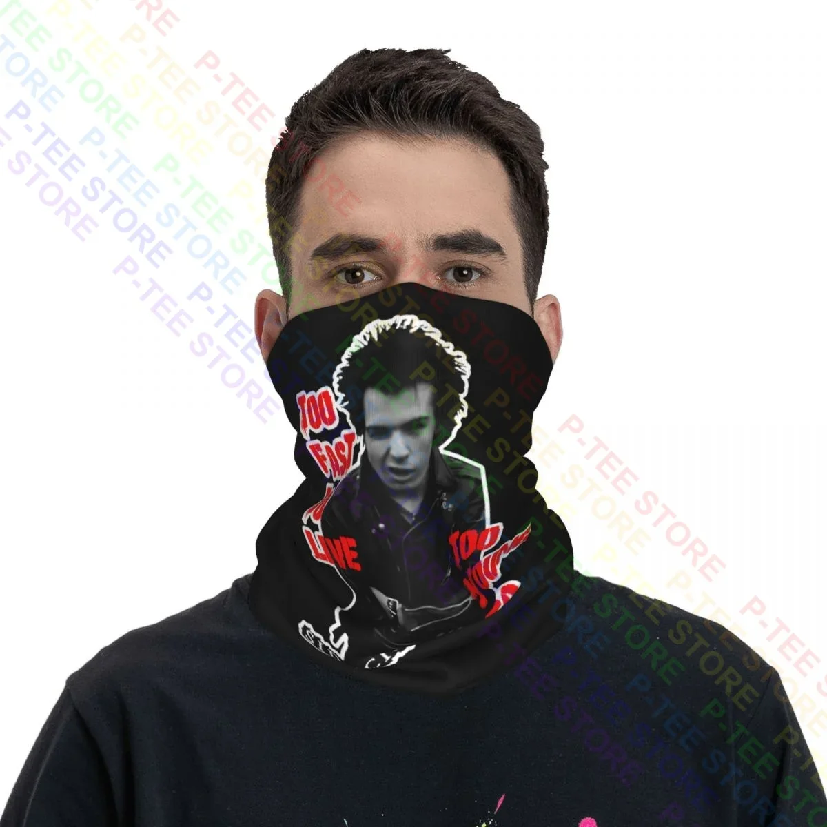 Sid Vicious Punk Rock Sex Pistols British Rock Drugs Brooklyn Punk Neck Gaiter Bandana Scarf Face Mask Warmer