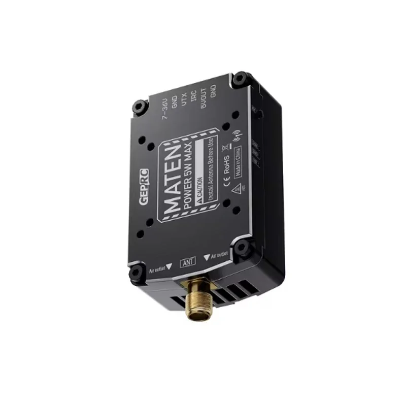 GEPRC MATEN 5.8G 5W VTX PRO Ingebouwde microfoon Zendondersteuning IRC Tramp Protoco met 80 transmissiekanalen