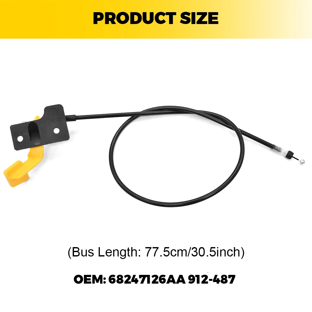 

Автомобильный капот, кабель крышки двигателя 68247126AA, запасные аксессуары для Jeep Renegade 2015 2016 2017 2018 2019 2020 2021