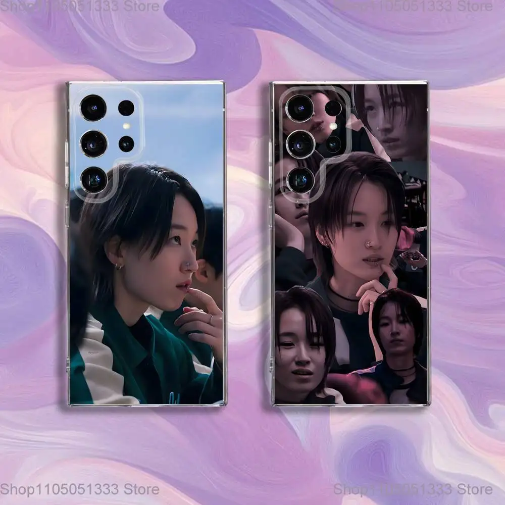 

W-Won Ji an Phone Case For Samsung S24,30,21,22,23,20 FE,lite,PIus,Ultra,5G,Note,9,10 Transparent Cover