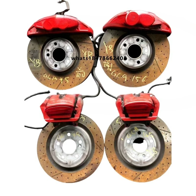 

A45 Big Brake Kit Racing Modified Aluminum 4-Piston Calipers Brake Pads 50% Improved Performance 6-Month Warranty