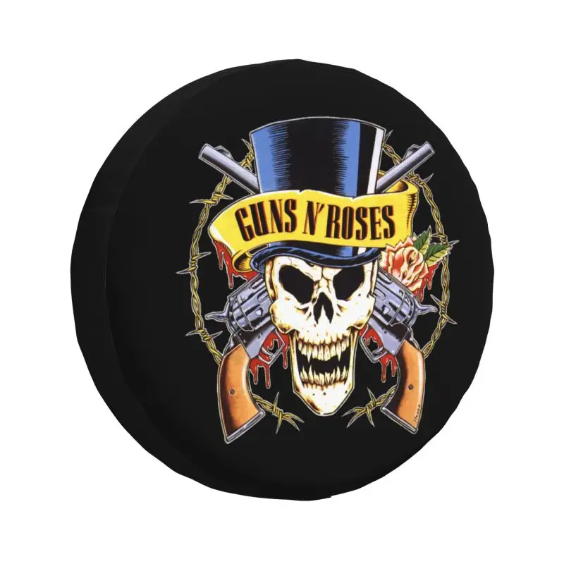 Custom Guns N Roses Spare Wheel Cover for Jeep Hummer 4x4 RV Custom Bullet Logo Tire Protector 14