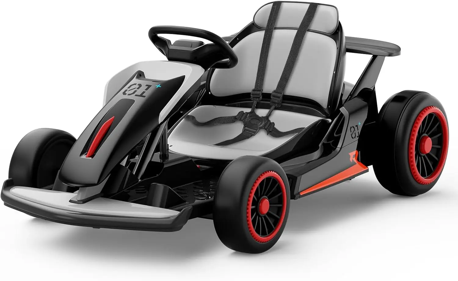 Planet X8 24V Electric Go Kart, 300W Drift Kart, with 2 Speeds, Wireless, Music, Soft Start, 7AH Large Battery ＆ 5-Point Safety