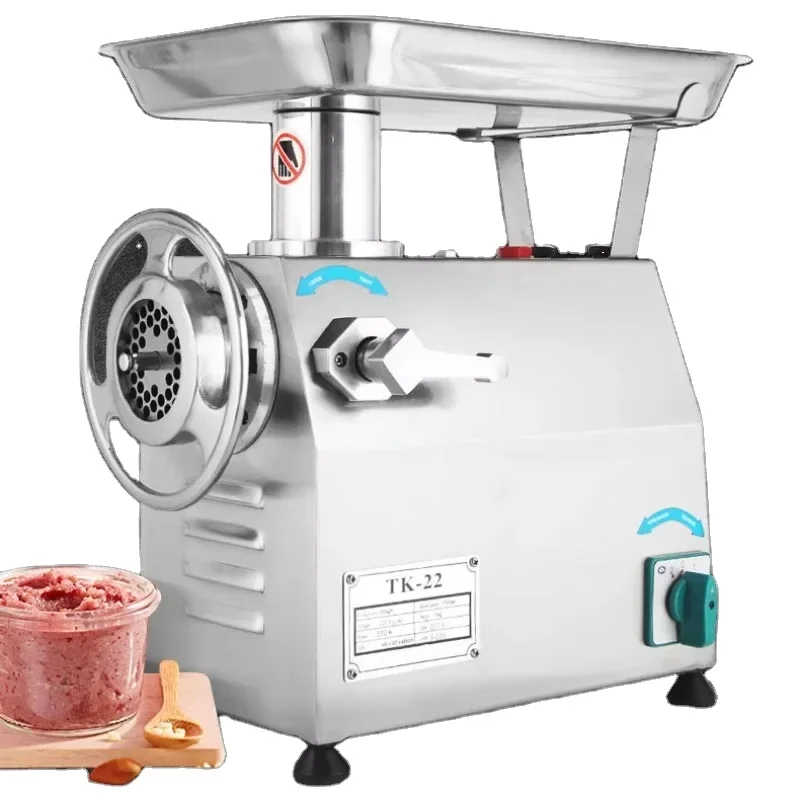 New Automatic Restaurant Electric Meat Mincers TK22 TK32 Chicken Grinder Plug Powered 1500w 750w Minced Meat Grinding Machine 1