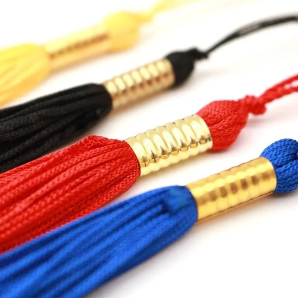 New Golden Pendant Graduation Tassel DIY Long Academic Tassel Fringe Trim Hang Rope Hats Accessories Graduation Ceremony