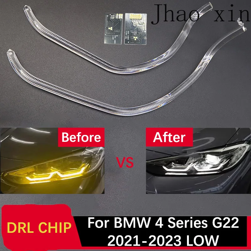 

Suitable for BMW 4 Series M4 G22 2021-2023 LOW Car Daytime Lights DRL CHIP Lamp Tube White Light Ballast Angel Eye Circuit Board